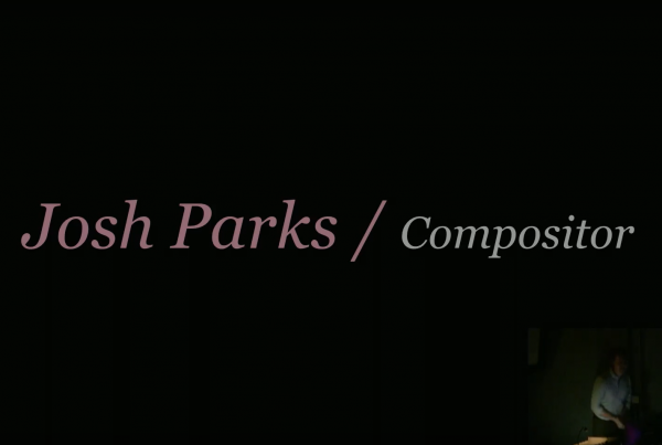 Compositing talk title card